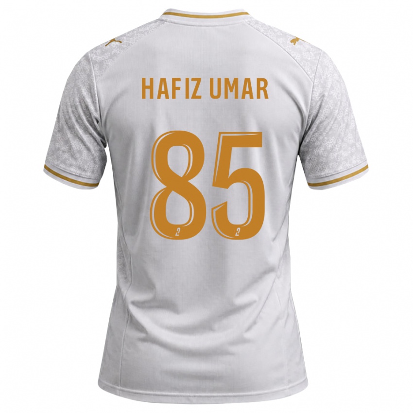 נשים Ibrahim Hafiz Umar #85 לבן אפור זהב הרחק ג'רזי 2026/27 חולצה קצרה