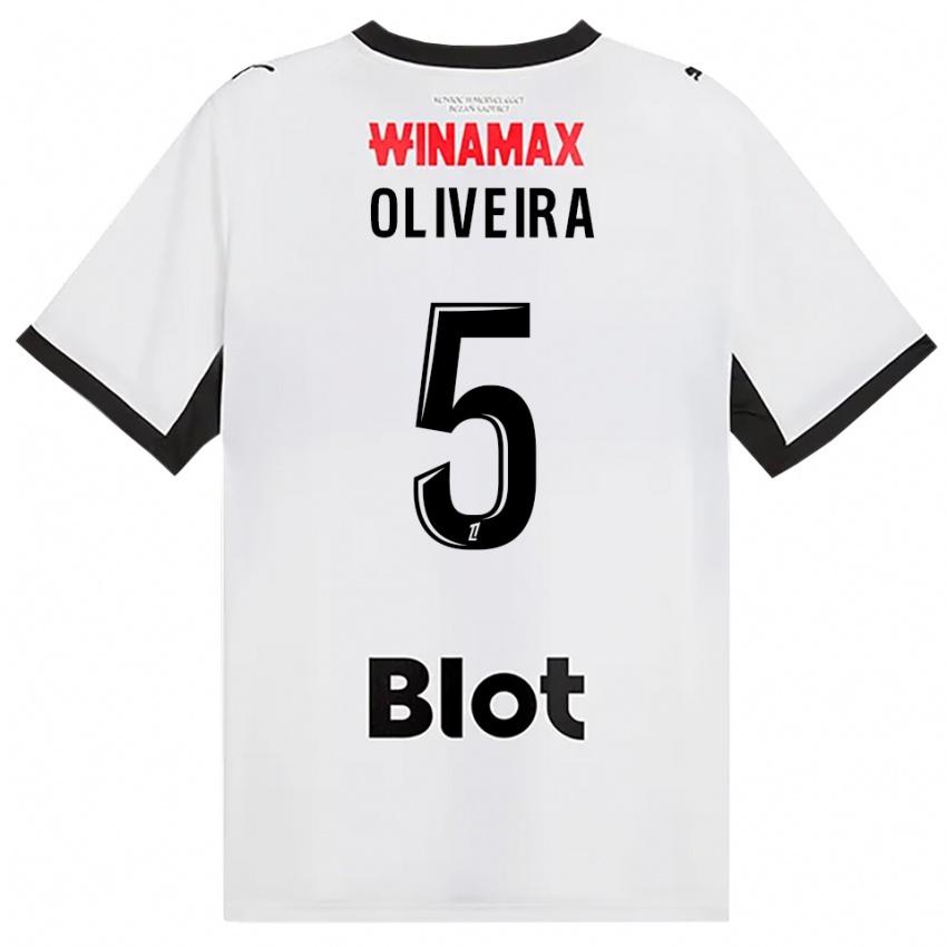 נשים Gonçalo Oliveira #5 לבן אדום שחור הרחק ג'רזי 2026/27 חולצה קצרה
