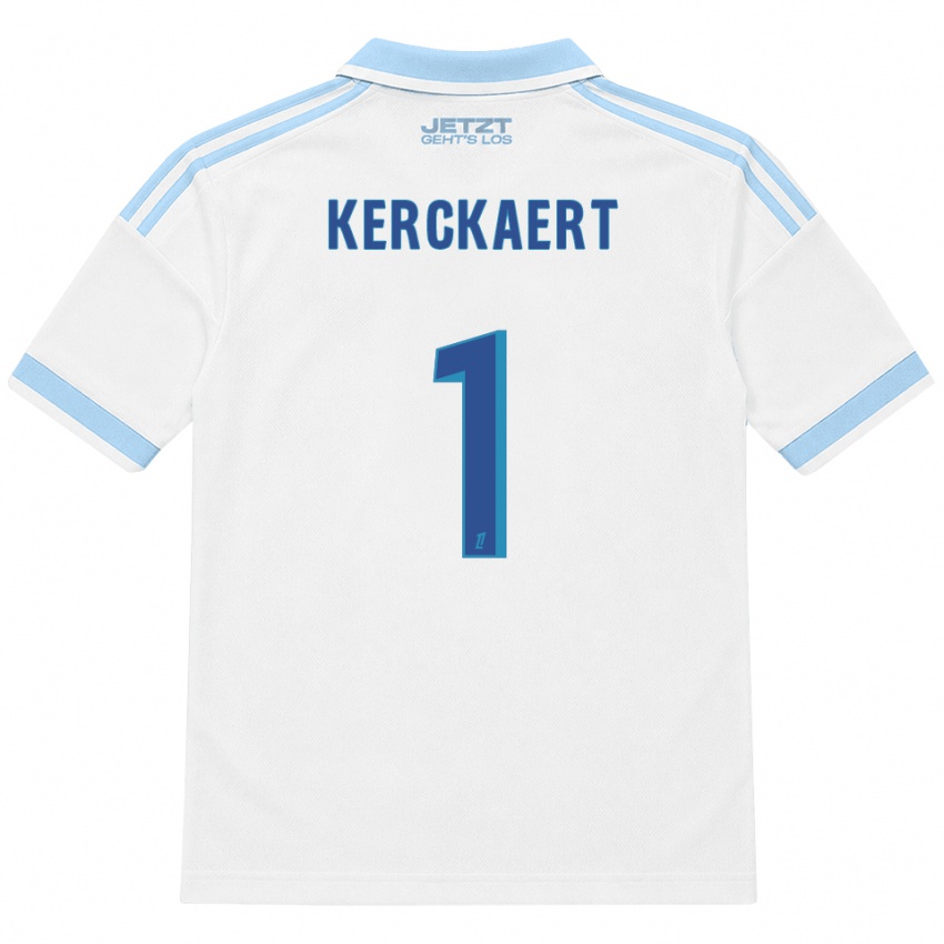 נשים Gabriel Kerckaert #1 כחול שמיים בהיר לבן אדום הרחק ג'רזי 2026/27 חולצה קצרה