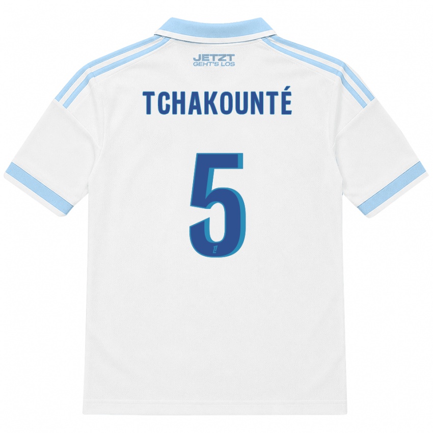 נשים Anaëlle Tchakounté #5 כחול שמיים בהיר לבן אדום הרחק ג'רזי 2026/27 חולצה קצרה