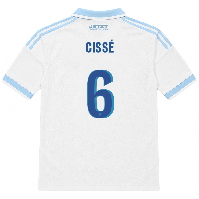 נשים Amadou Cissé #6 כחול שמיים בהיר לבן אדום הרחק ג'רזי 2026/27 חולצה קצרה