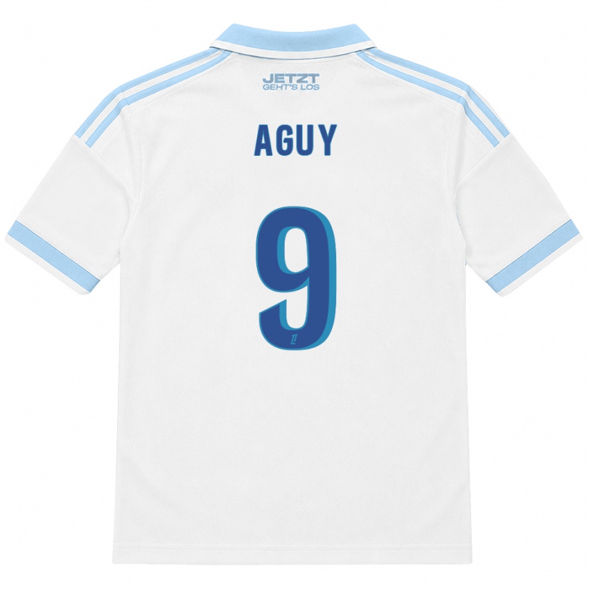 נשים David Aguy #9 כחול שמיים בהיר לבן אדום הרחק ג'רזי 2026/27 חולצה קצרה