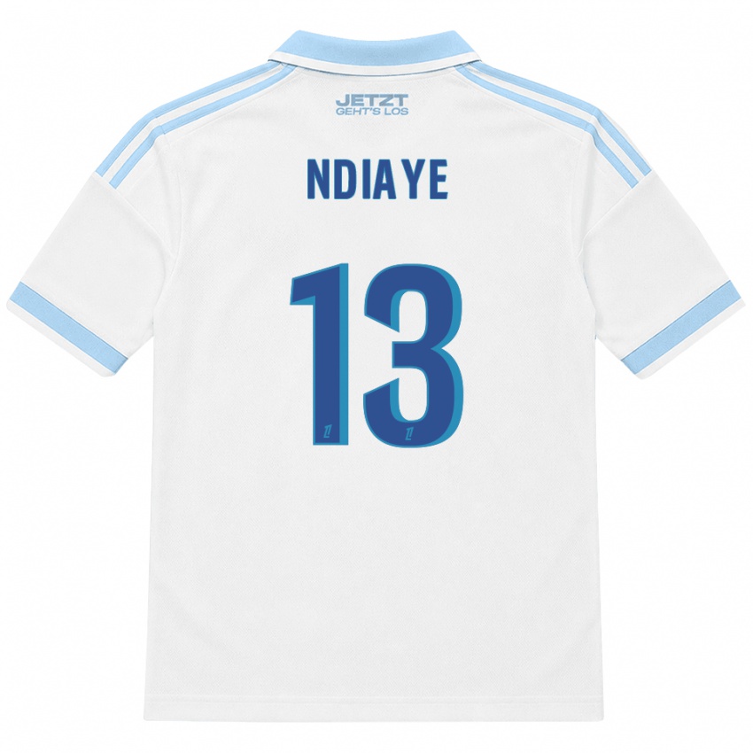 נשים Serigne Ndiaye #13 כחול שמיים בהיר לבן אדום הרחק ג'רזי 2026/27 חולצה קצרה