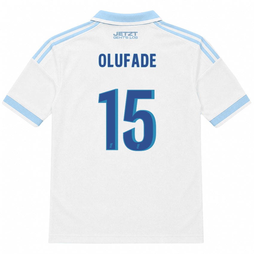 נשים Kingsley Olufade #15 כחול שמיים בהיר לבן אדום הרחק ג'רזי 2026/27 חולצה קצרה