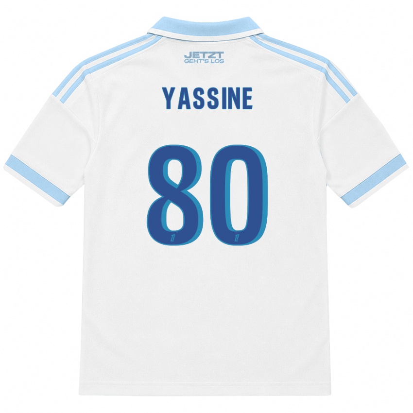 נשים Gessime Yassine #80 כחול שמיים בהיר לבן אדום הרחק ג'רזי 2026/27 חולצה קצרה