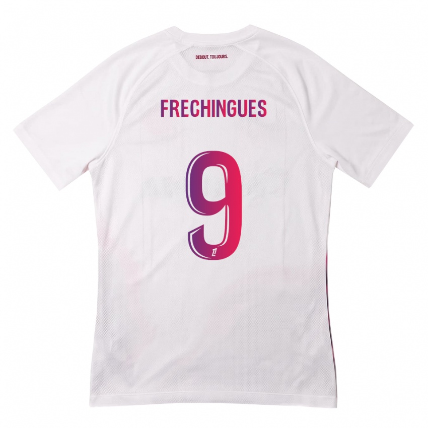 נשים Léo Frechingues #9 לבן ורוד סגול הרחק ג'רזי 2026/27 חולצה קצרה