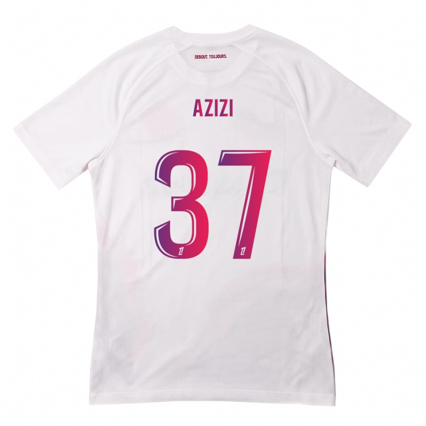 נשים Ilyas Azizi #37 לבן ורוד סגול הרחק ג'רזי 2026/27 חולצה קצרה