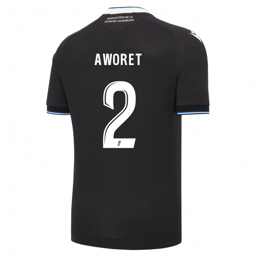 נשים Fausther Aworet #2 שחור כחול לבן הרחק ג'רזי 2026/27 חולצה קצרה