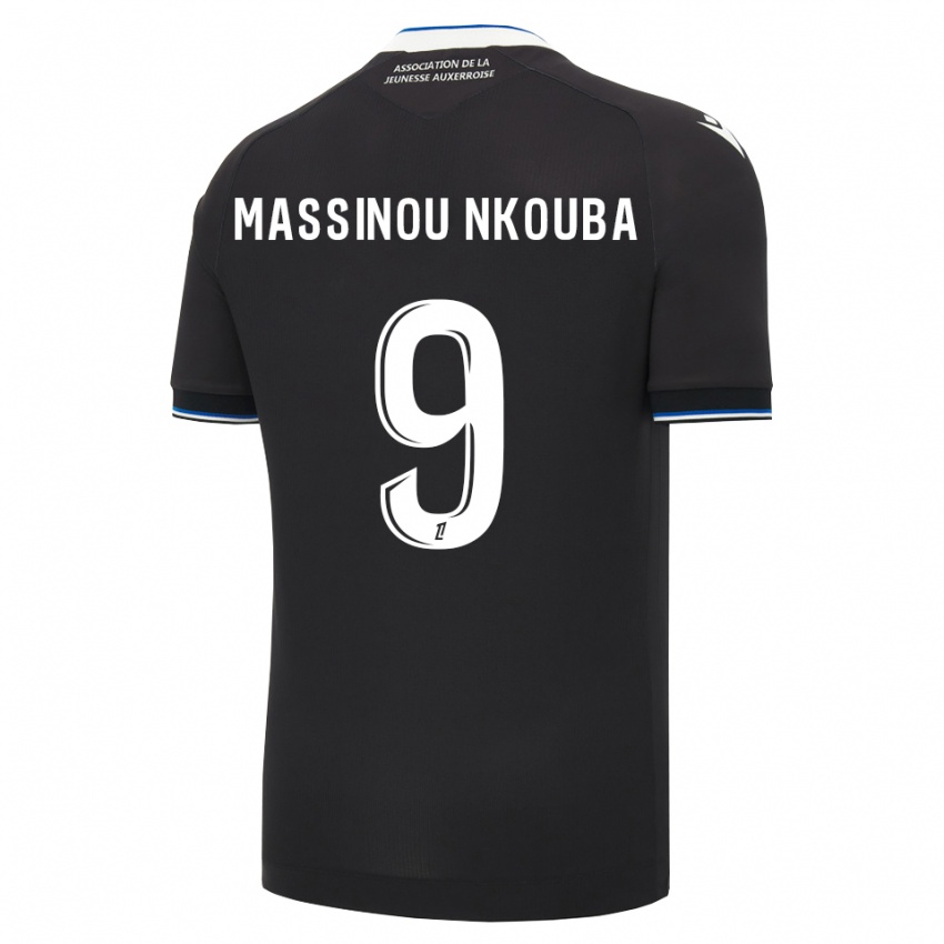 נשים Pierre Massinou Nkouba #9 שחור כחול לבן הרחק ג'רזי 2026/27 חולצה קצרה
