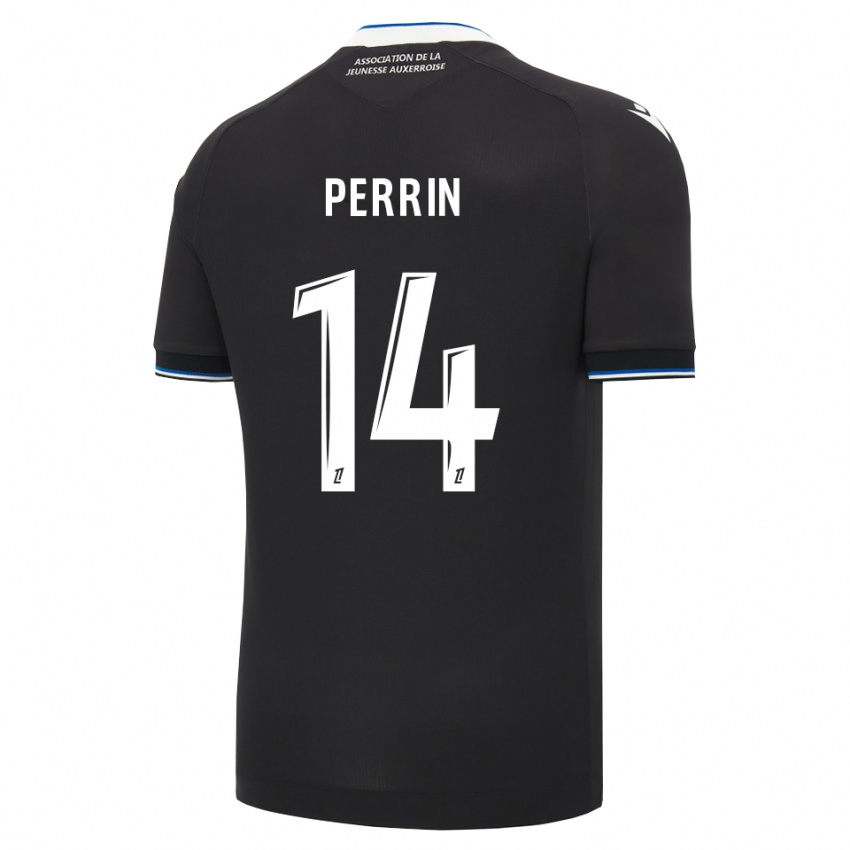 נשים Noah Perrin #14 שחור כחול לבן הרחק ג'רזי 2026/27 חולצה קצרה