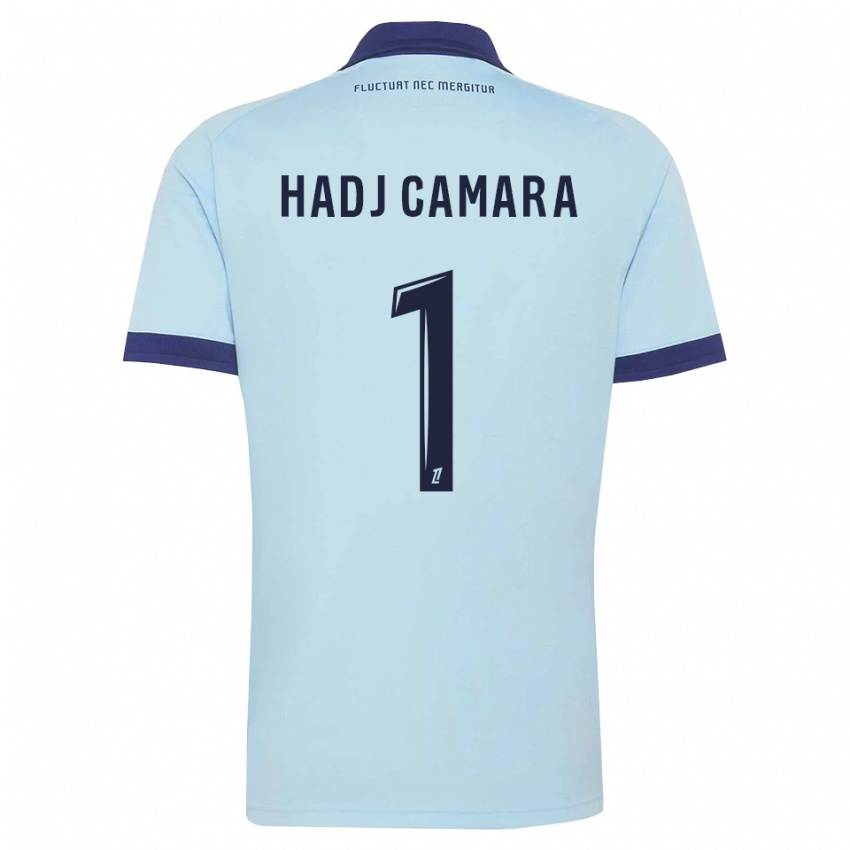 נשים El Hadj Camara #1 כחול תירס שחור הרחק ג'רזי 2026/27 חולצה קצרה