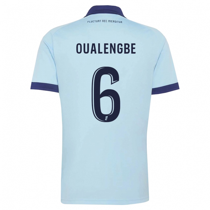 נשים Gabriel Oualengbe #6 כחול תירס שחור הרחק ג'רזי 2026/27 חולצה קצרה