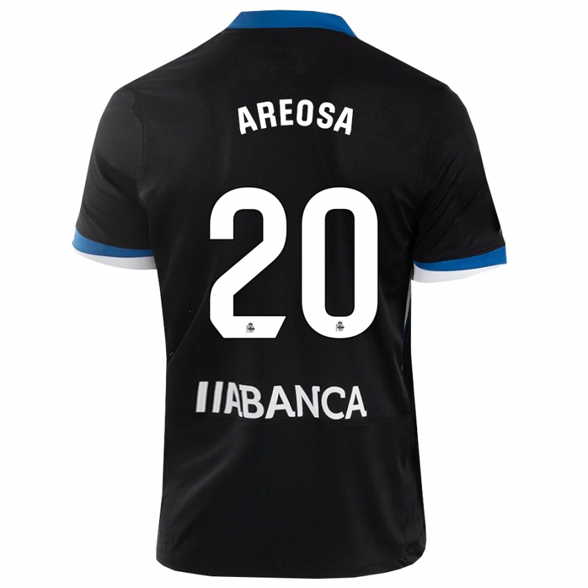 נשים Héctor Areosa #20 שחור כחול לבן הרחק ג'רזי 2026/27 חולצה קצרה