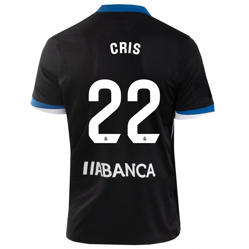 נשים Cris #22 שחור כחול לבן הרחק ג'רזי 2026/27 חולצה קצרה