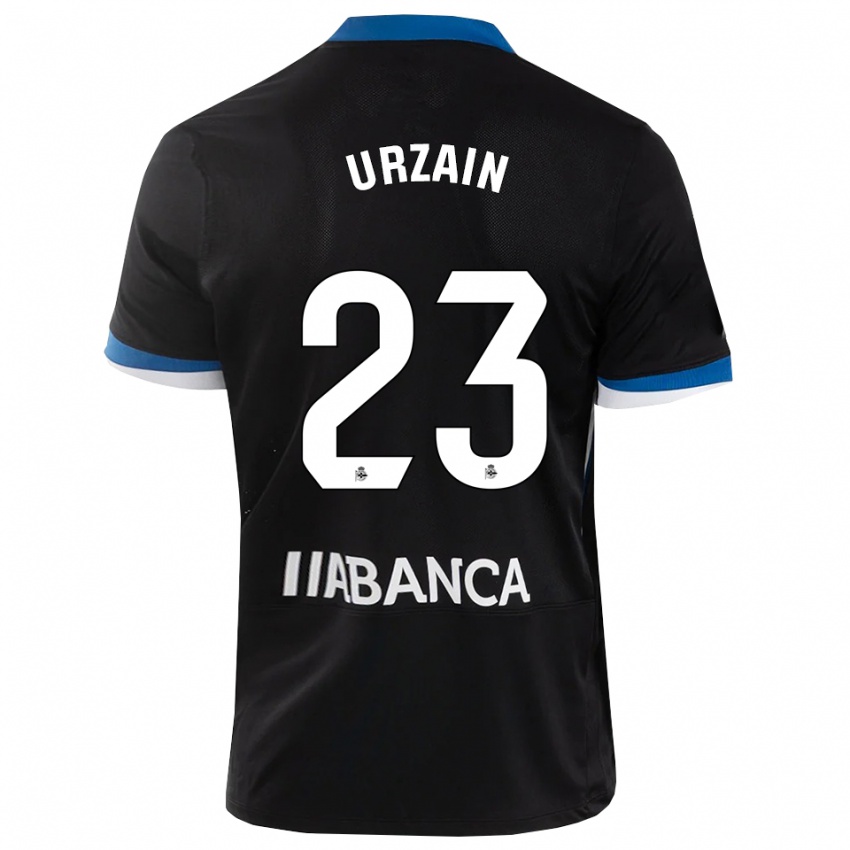 נשים Fabián Urzain #23 שחור כחול לבן הרחק ג'רזי 2026/27 חולצה קצרה