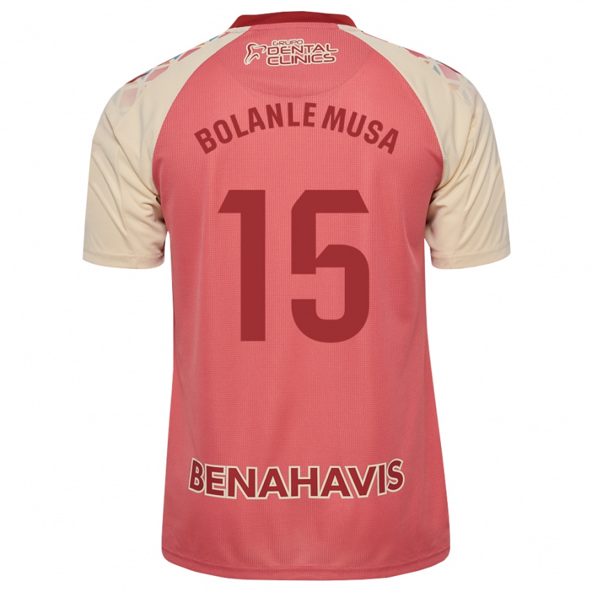 נשים Wahab Bolanle Musa #15 ורוד בהיר אדום כחול הרחק ג'רזי 2026/27 חולצה קצרה