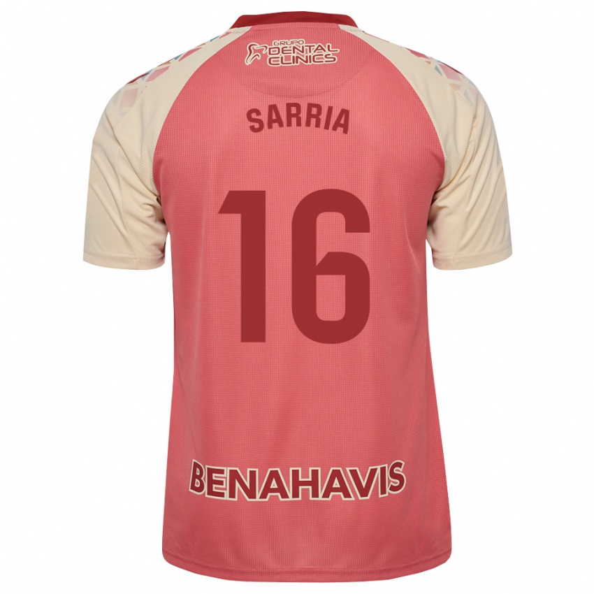 נשים Cristian Sarria #16 ורוד בהיר אדום כחול הרחק ג'רזי 2026/27 חולצה קצרה