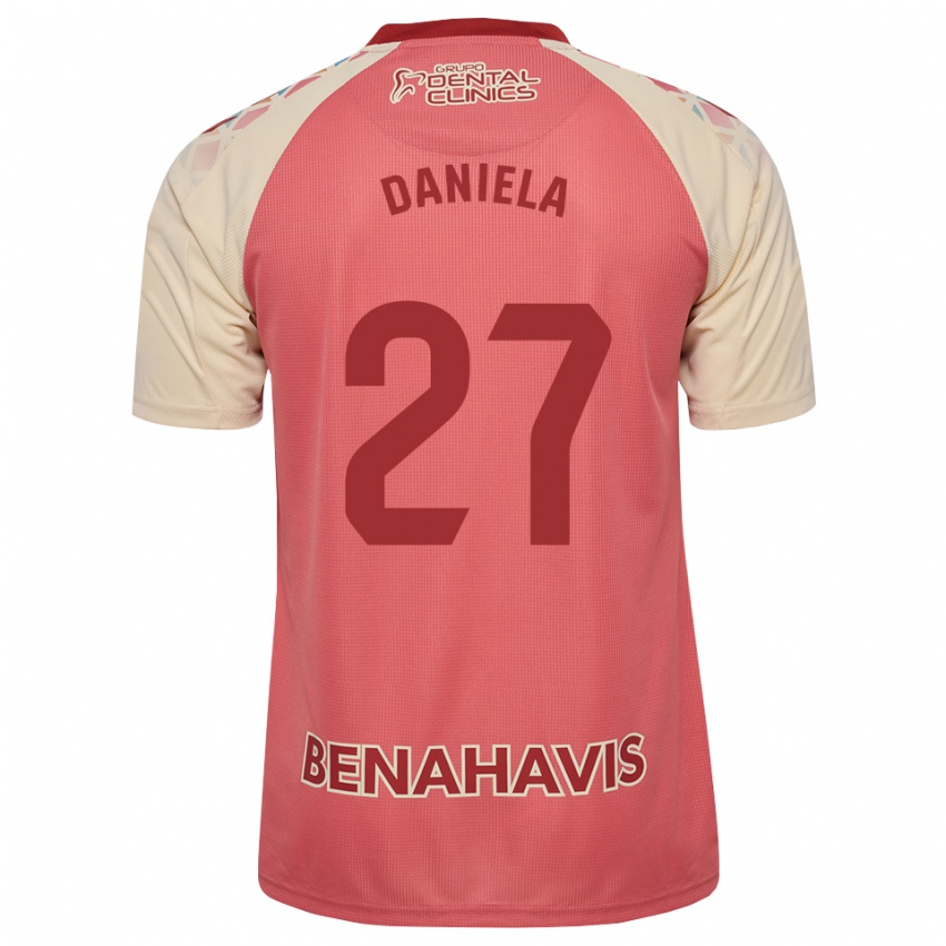 נשים Daniela Sáenz Parra #27 ורוד בהיר אדום כחול הרחק ג'רזי 2026/27 חולצה קצרה
