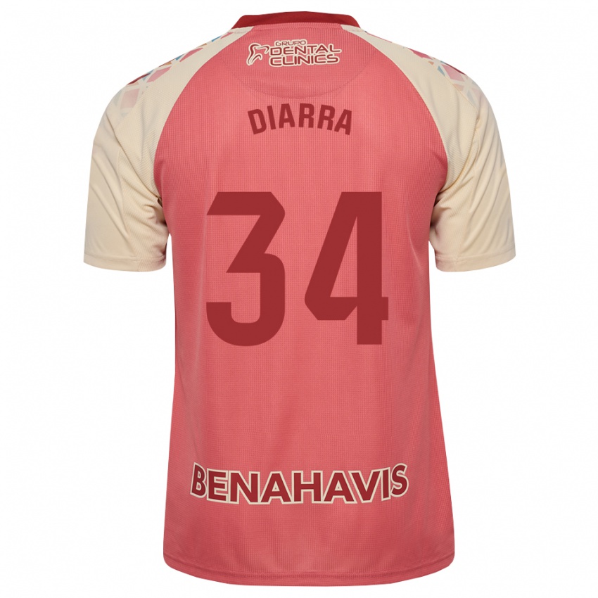 נשים Cherif Diarra #34 ורוד בהיר אדום כחול הרחק ג'רזי 2026/27 חולצה קצרה