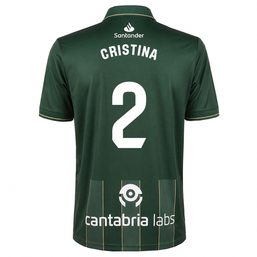 נשים Cristina Muñoz García #2 אפור כהה לבן הרחק ג'רזי 2026/27 חולצה קצרה