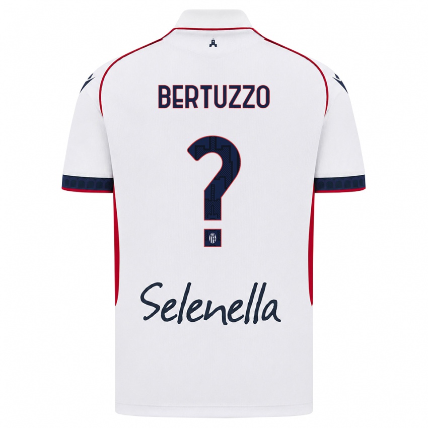 נשים Francesco Bertuzzo #0 לבן אדום כחול מלכותי הרחק ג'רזי 2026/27 חולצה קצרה