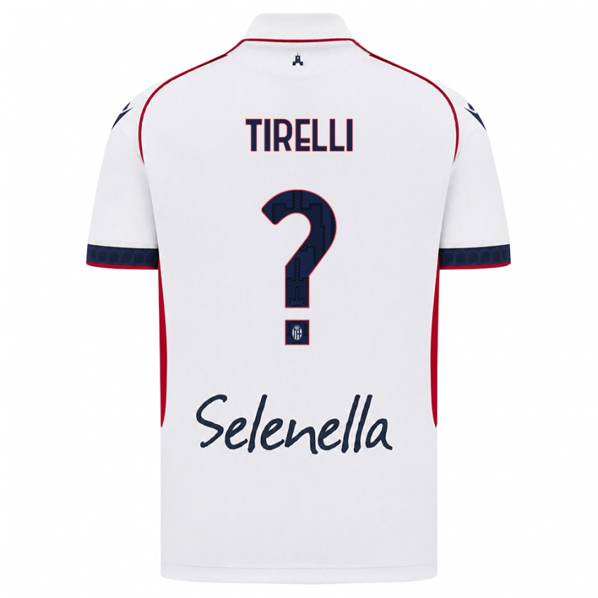 נשים Manuel Tirelli #0 לבן אדום כחול מלכותי הרחק ג'רזי 2026/27 חולצה קצרה