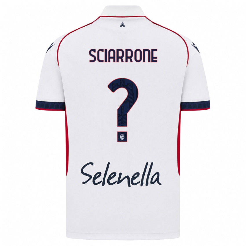 נשים Beatrice Sciarrone #0 לבן אדום כחול מלכותי הרחק ג'רזי 2026/27 חולצה קצרה