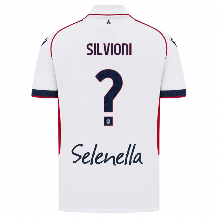 נשים Ludovica Silvioni #0 לבן אדום כחול מלכותי הרחק ג'רזי 2026/27 חולצה קצרה