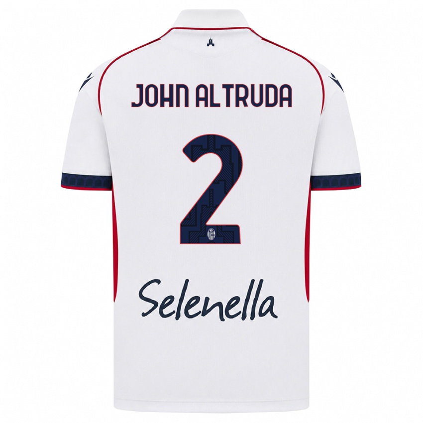 נשים Alessandro John Altruda #2 לבן אדום כחול מלכותי הרחק ג'רזי 2026/27 חולצה קצרה