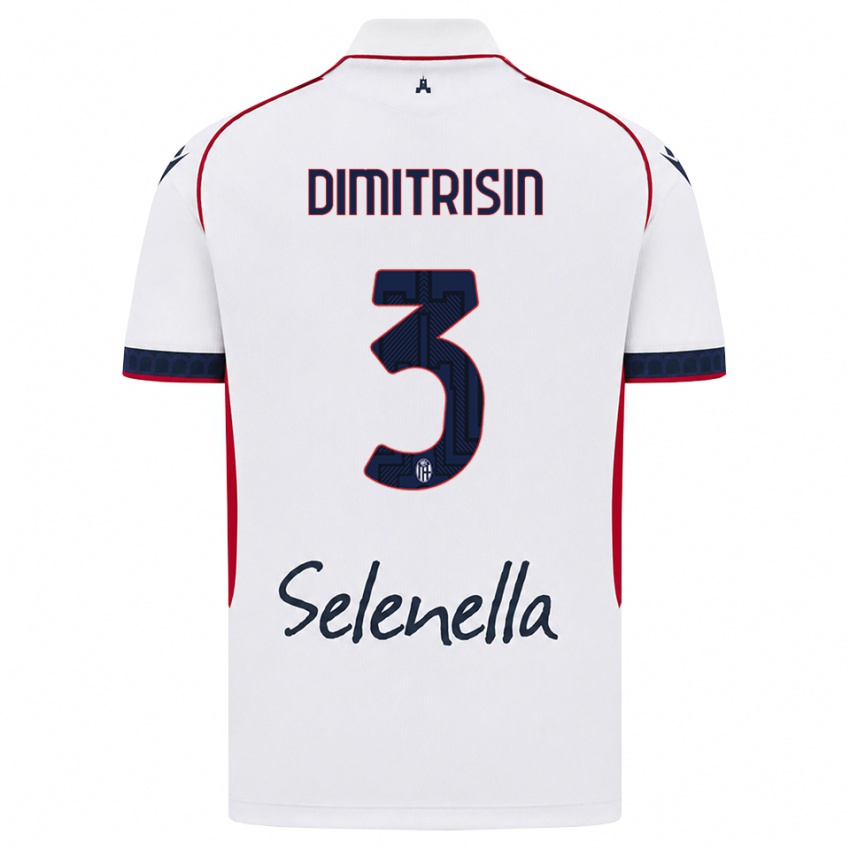 נשים Danila Dimitrișin #3 לבן אדום כחול מלכותי הרחק ג'רזי 2026/27 חולצה קצרה