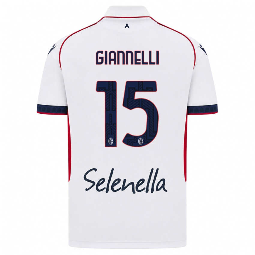 נשים Davide Giannelli #15 לבן אדום כחול מלכותי הרחק ג'רזי 2026/27 חולצה קצרה