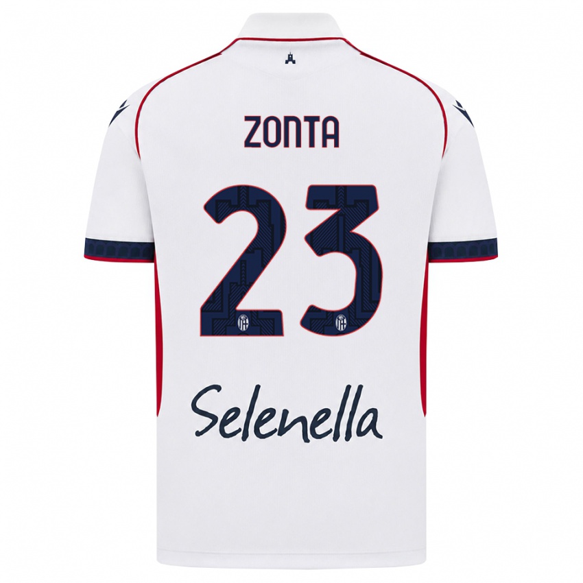 נשים Alessandro Zonta #23 לבן אדום כחול מלכותי הרחק ג'רזי 2026/27 חולצה קצרה