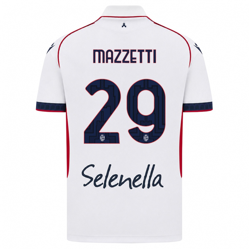 נשים Gabriele Mazzetti #29 לבן אדום כחול מלכותי הרחק ג'רזי 2026/27 חולצה קצרה