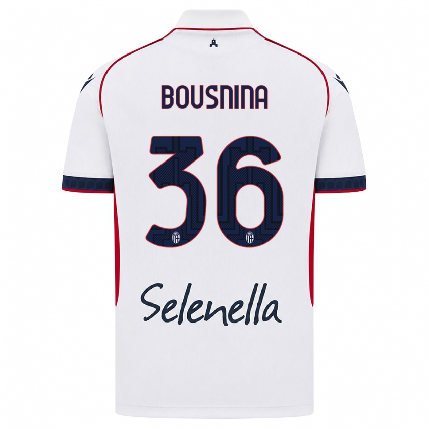 נשים Farès Bousnina #36 לבן אדום כחול מלכותי הרחק ג'רזי 2026/27 חולצה קצרה