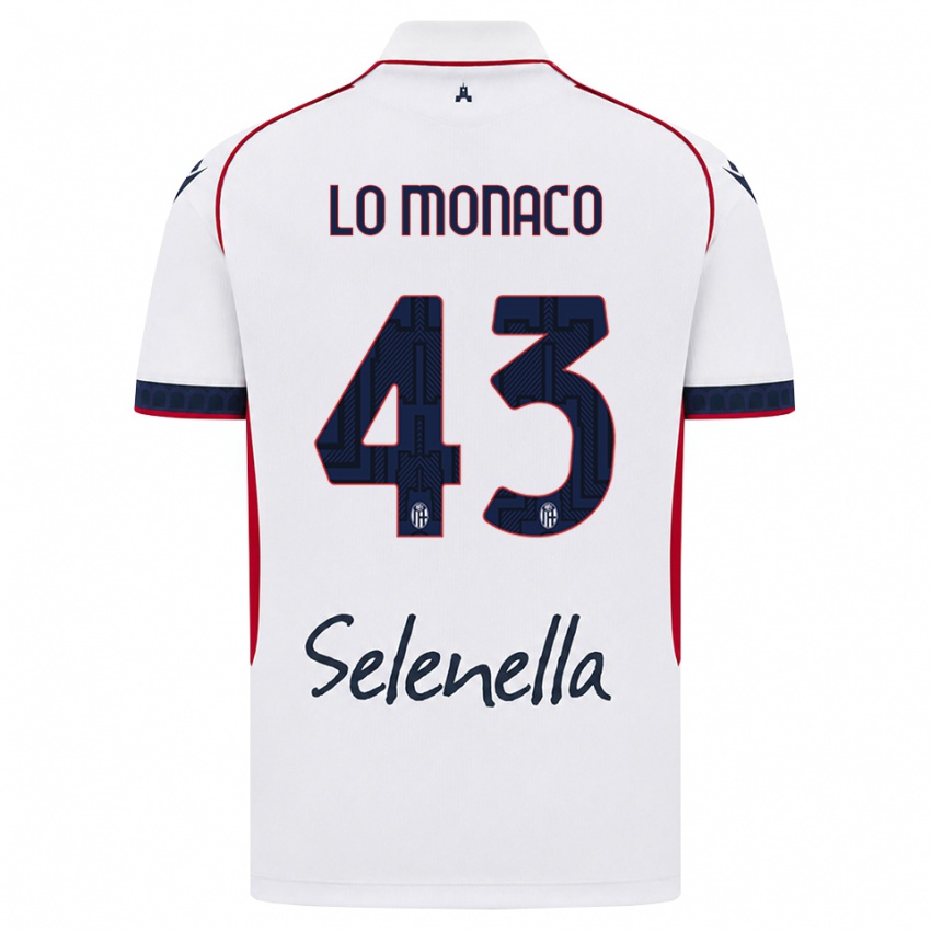 נשים Luca Lo Monaco #43 לבן אדום כחול מלכותי הרחק ג'רזי 2026/27 חולצה קצרה