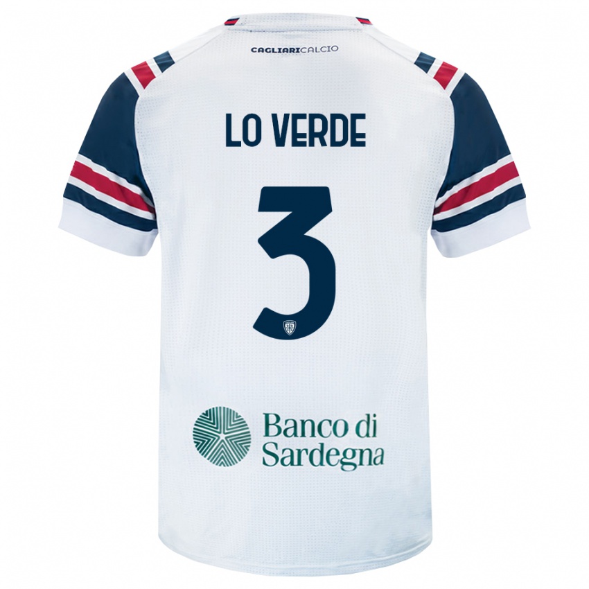 נשים Giuseppe Lo Verde #3 לבן אדום ירוק הרחק ג'רזי 2026/27 חולצה קצרה