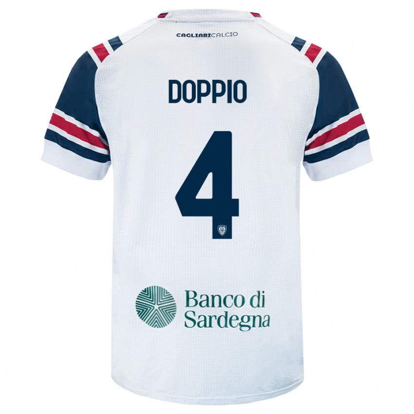 נשים Andrea Doppio #4 לבן אדום ירוק הרחק ג'רזי 2026/27 חולצה קצרה