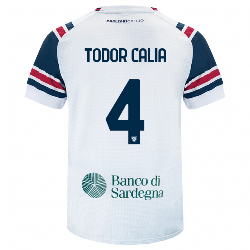 נשים Francesco Todor Calia #4 לבן אדום ירוק הרחק ג'רזי 2026/27 חולצה קצרה