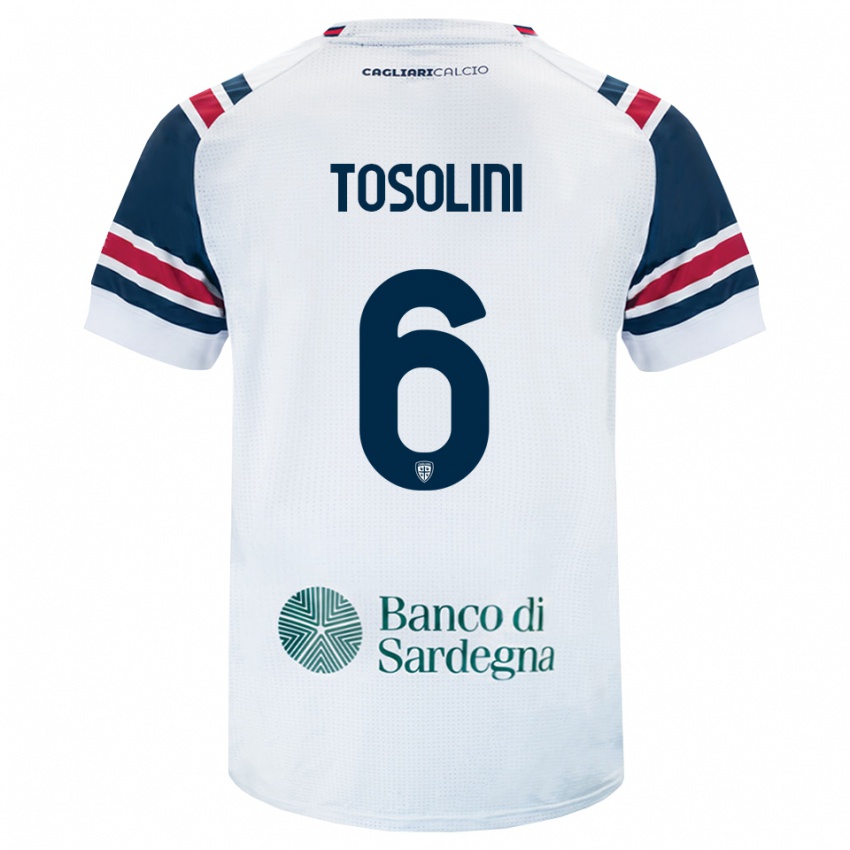 נשים Nicolas Tosolini #6 לבן אדום ירוק הרחק ג'רזי 2026/27 חולצה קצרה