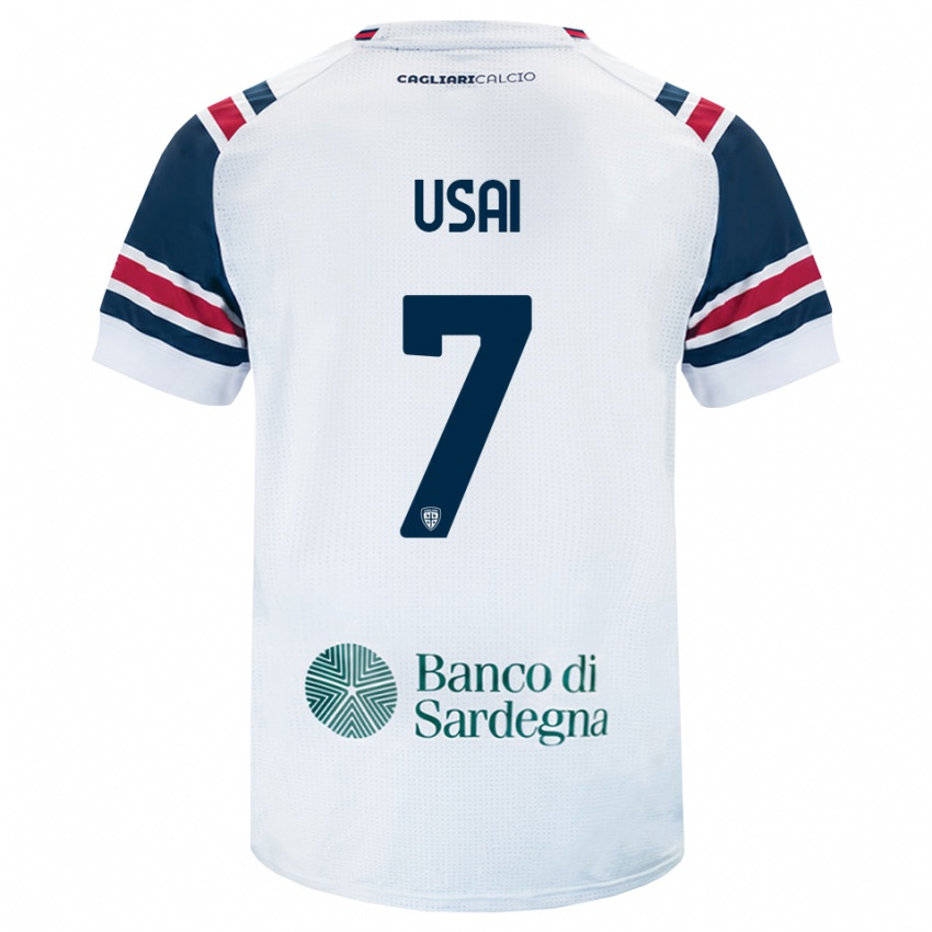 נשים Carlo Usai #7 לבן אדום ירוק הרחק ג'רזי 2026/27 חולצה קצרה