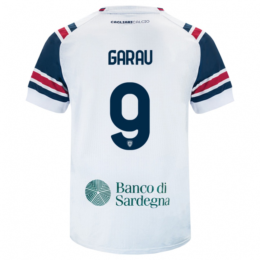 נשים Enrico Garau #9 לבן אדום ירוק הרחק ג'רזי 2026/27 חולצה קצרה