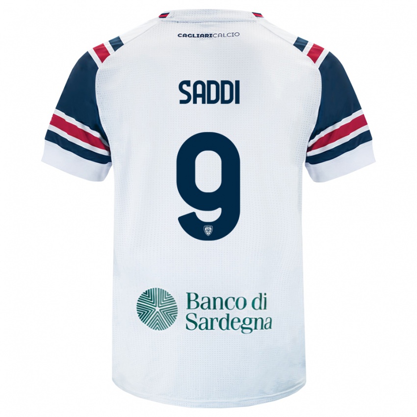 נשים Gianluca Saddi #9 לבן אדום ירוק הרחק ג'רזי 2026/27 חולצה קצרה
