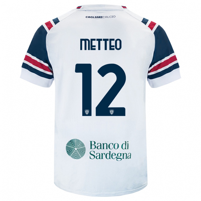 נשים Gabriele Metteo #12 לבן אדום ירוק הרחק ג'רזי 2026/27 חולצה קצרה