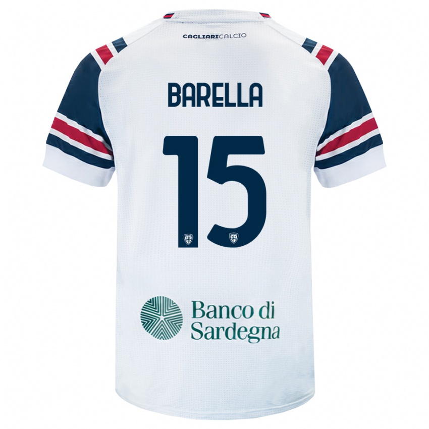 נשים Elia Barella #15 לבן אדום ירוק הרחק ג'רזי 2026/27 חולצה קצרה