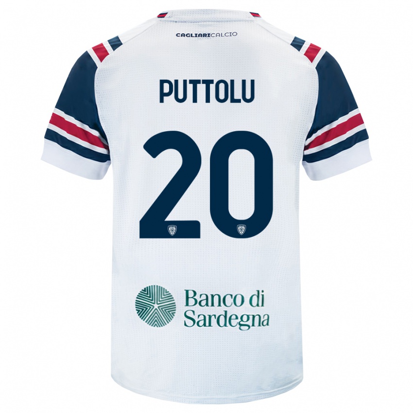 נשים Diego Puttolu #20 לבן אדום ירוק הרחק ג'רזי 2026/27 חולצה קצרה
