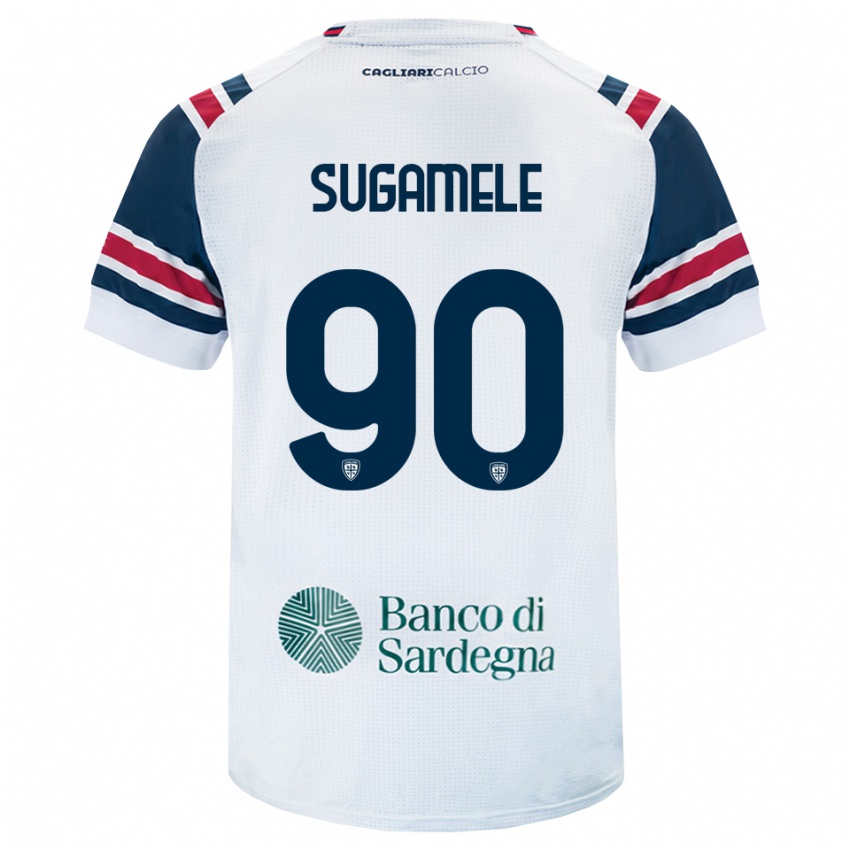 נשים Alessandro Sugamele #90 לבן אדום ירוק הרחק ג'רזי 2026/27 חולצה קצרה