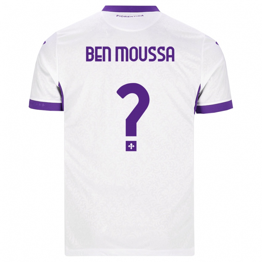 נשים Mehdi Ben Moussa #0 לבן סגול הרחק ג'רזי 2026/27 חולצה קצרה