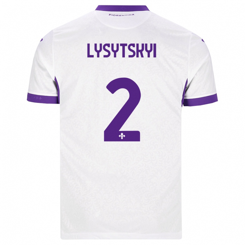 נשים Andriy Lysytskyi #2 לבן סגול הרחק ג'רזי 2026/27 חולצה קצרה