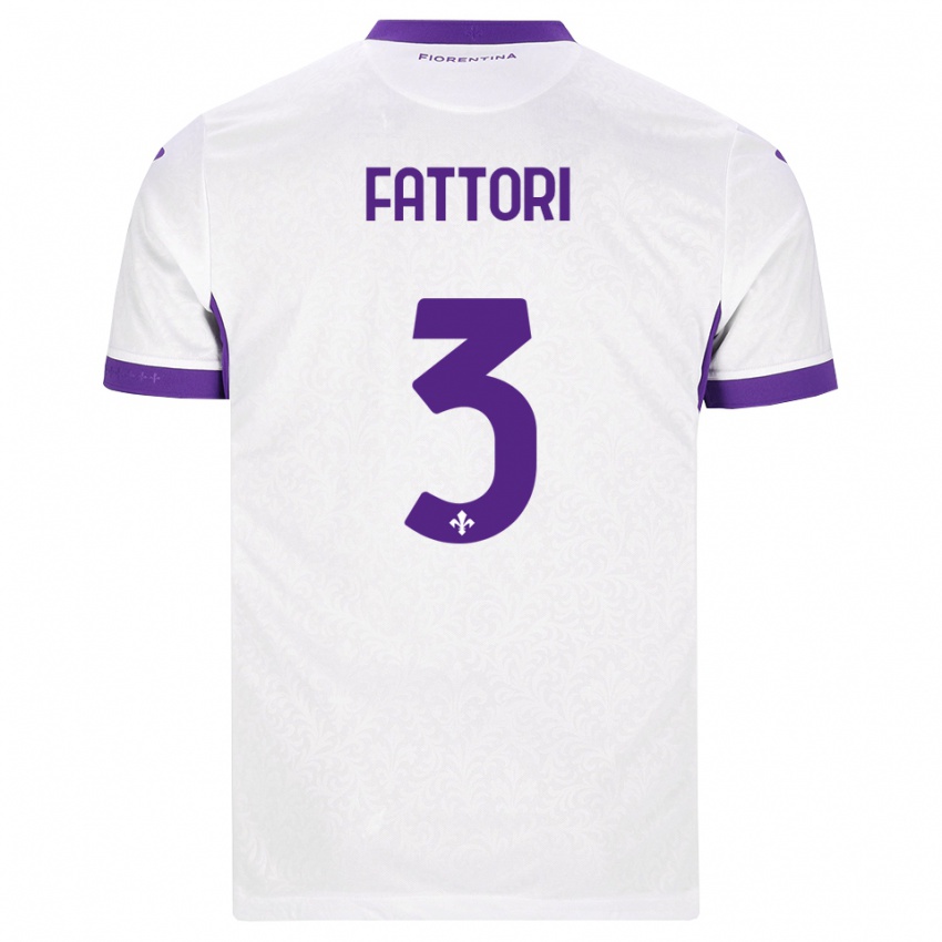 נשים Filippo Fattori #3 לבן סגול הרחק ג'רזי 2026/27 חולצה קצרה