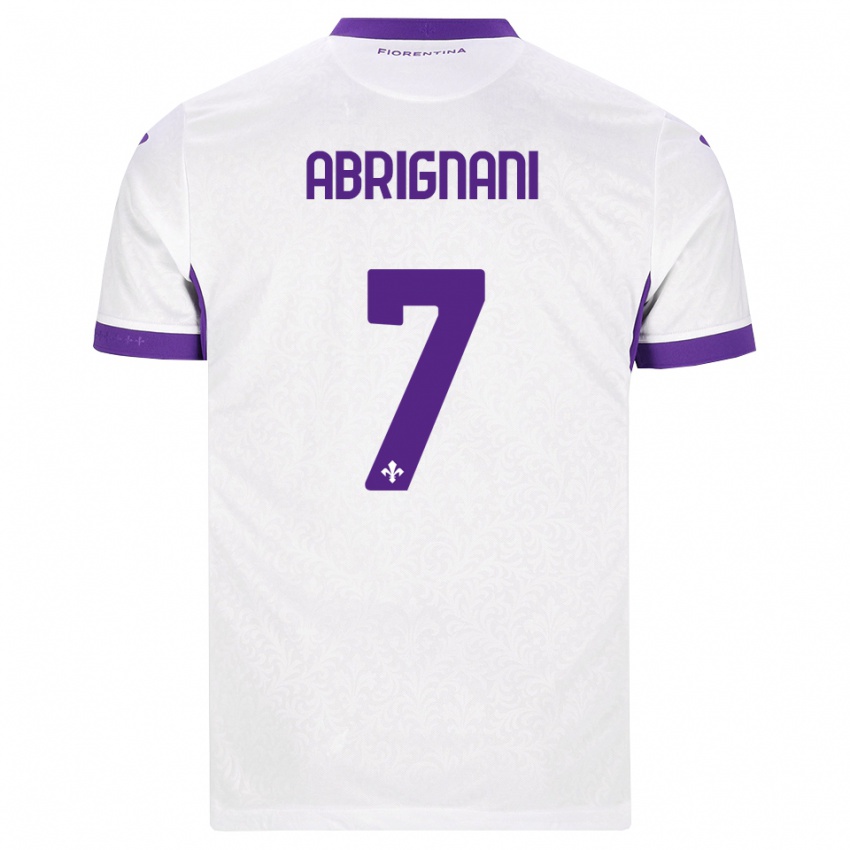 נשים Filippo Abrignani #7 לבן סגול הרחק ג'רזי 2026/27 חולצה קצרה